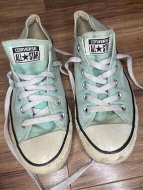 Converse All Star Mint Blue Low Top Sneakers